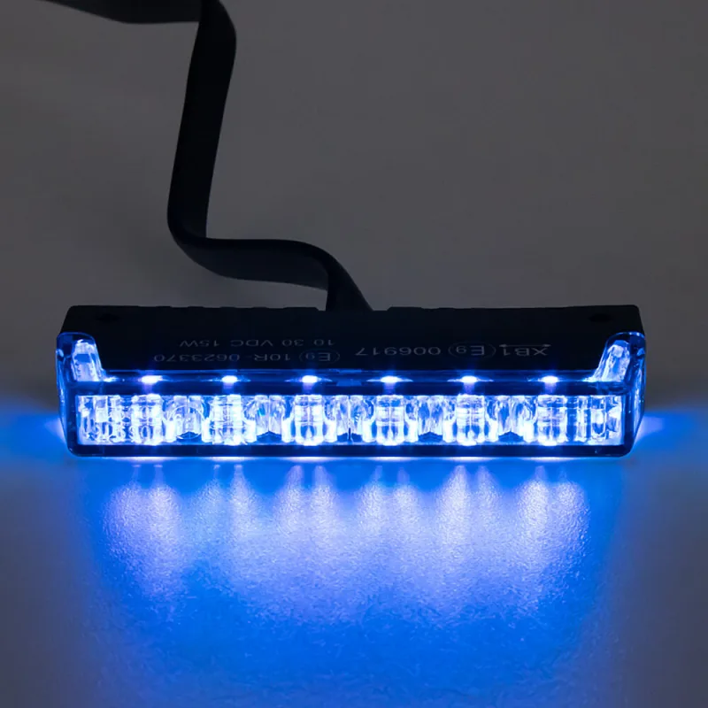 PROFI SLIM výstražné LED světlo vnější, do mřížky, modré, 12-24V, ECE R65 911-NR7blue