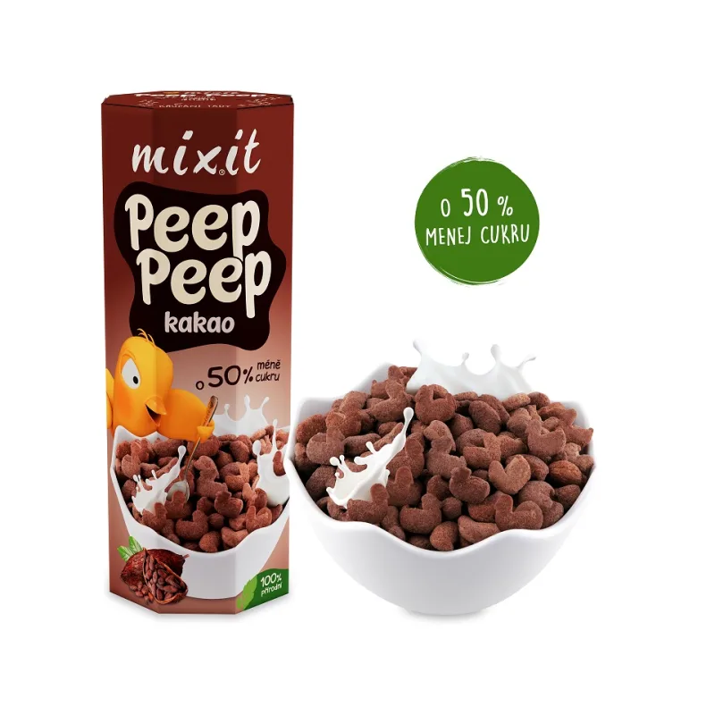 Mixit BIO Cereálie Peep Peep - Kakao 280g