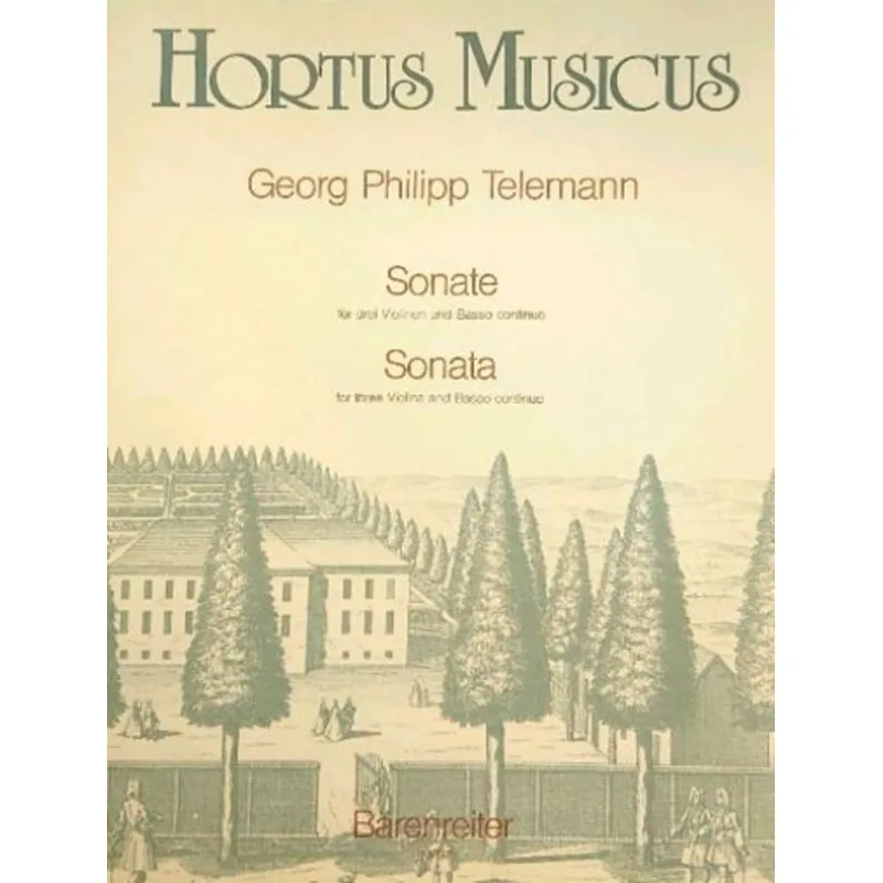 Bärenreiter Sonata for Three Violins and Bc in B major Appendix 43:B1