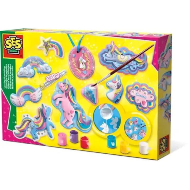 SES Odlévání a malování sada Jednorožci