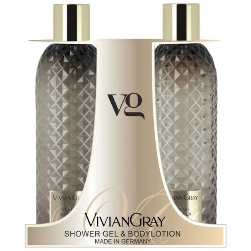 VIVIAN GRAY YLANG VANILLA Shower Gel + Body Lotion 2x300ml - sprchový gél + telové mlieko