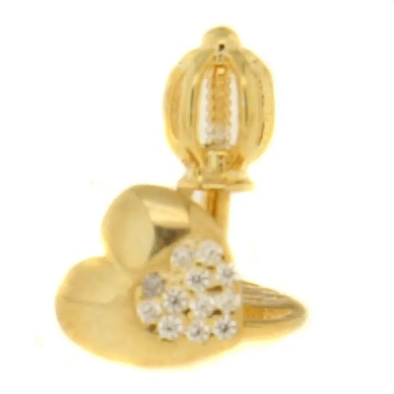 Zlaté náušnice na šróbik zo žltého zlata KA PZE0414, 1.55 g, 1.55 g