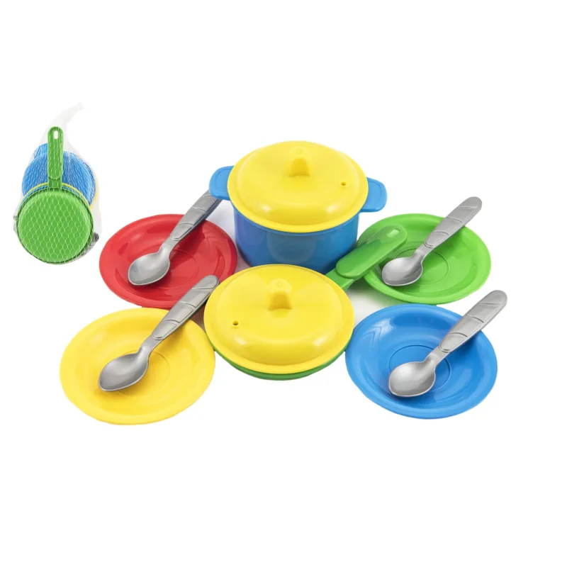 Teddies Sada riadu plast farebná 12ks v sieťke 12m+