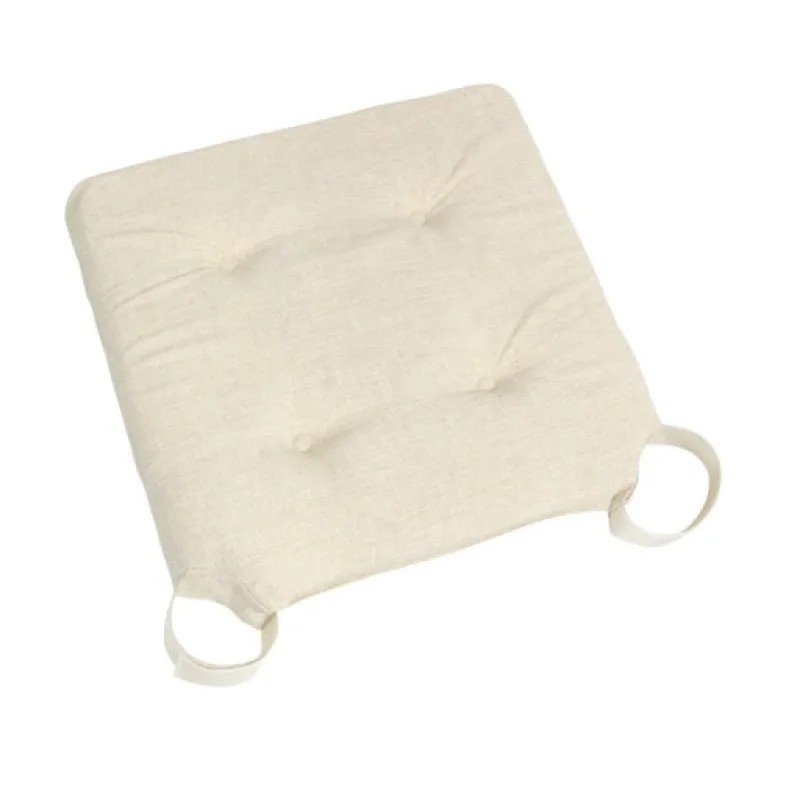 Bellatex Sedák hladký Ulla smetanový - na suchý zip, 40x40cm