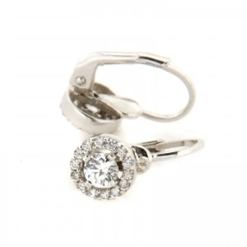 Zlaté náušnice z bieleho zlata KA ESWTK3-3.75W, 2.45 g, 2.45 g