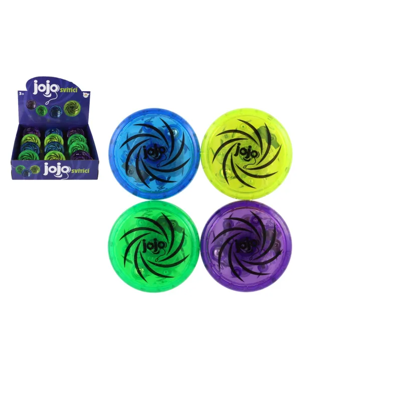 Teddies Jojo plast 6cm svietiace na batérie 4 farby