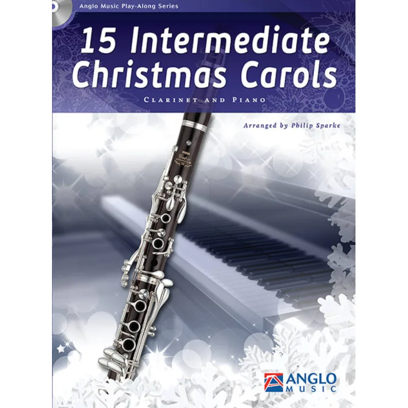 Anglo Music Press 15 intemediate Christmas Carols for Clarinet + audio
