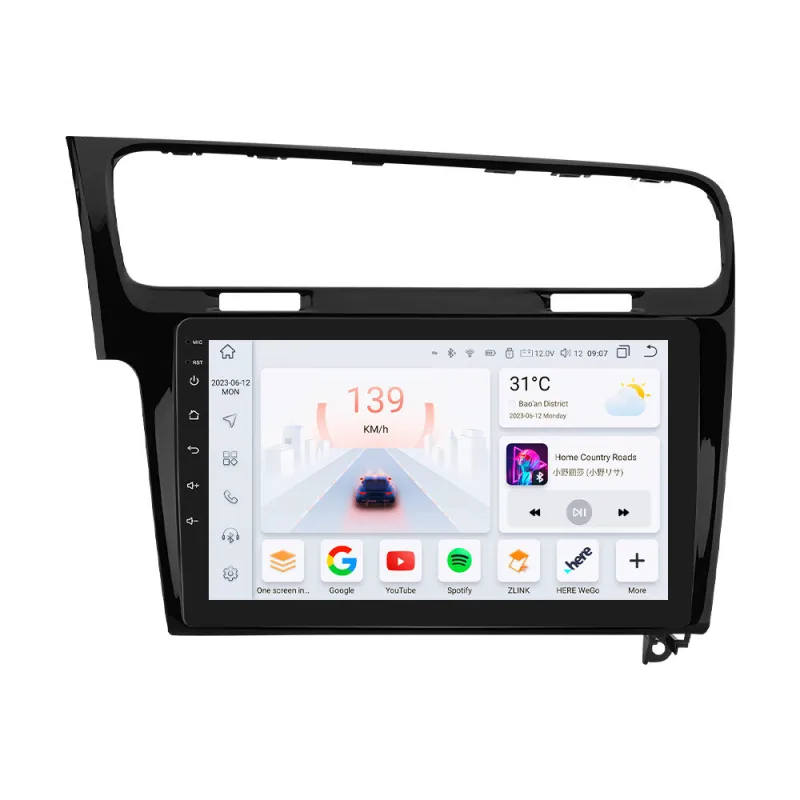 HIZPO KXVWGF7101 Autorádio 10,1“ Android pro Volkswagen Golf 7 Barva rámečku: Černá, Model: S101004 (4+32GB) CHR1336_CER