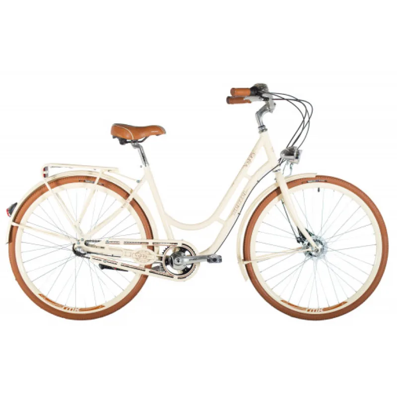 Kenzel jízdní kolo Nostalgic Deluxe 3spd 28" 2026 béžovo-hnědé