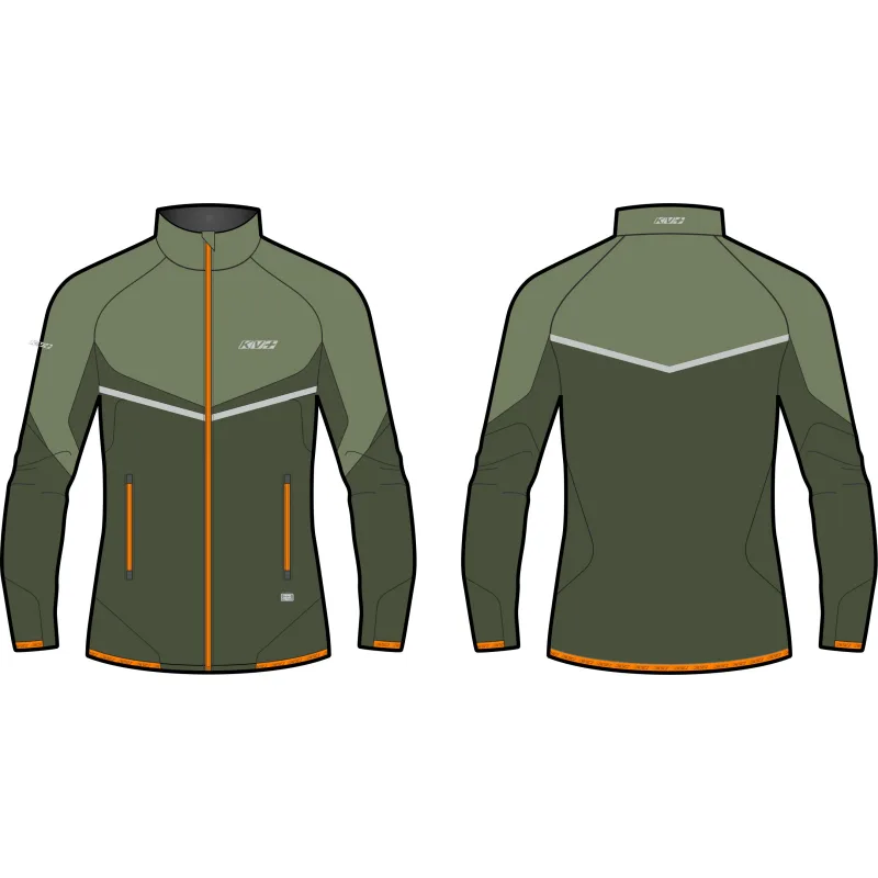 Běžecká bunda KV+ Premium unisex zelená
