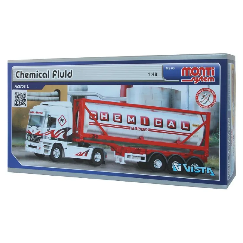 SEVA Stavebnica Monti System MS 60 Chemical Fluid Actros L-MB 1:48 v krabici 31,5x16,5x7,5cm