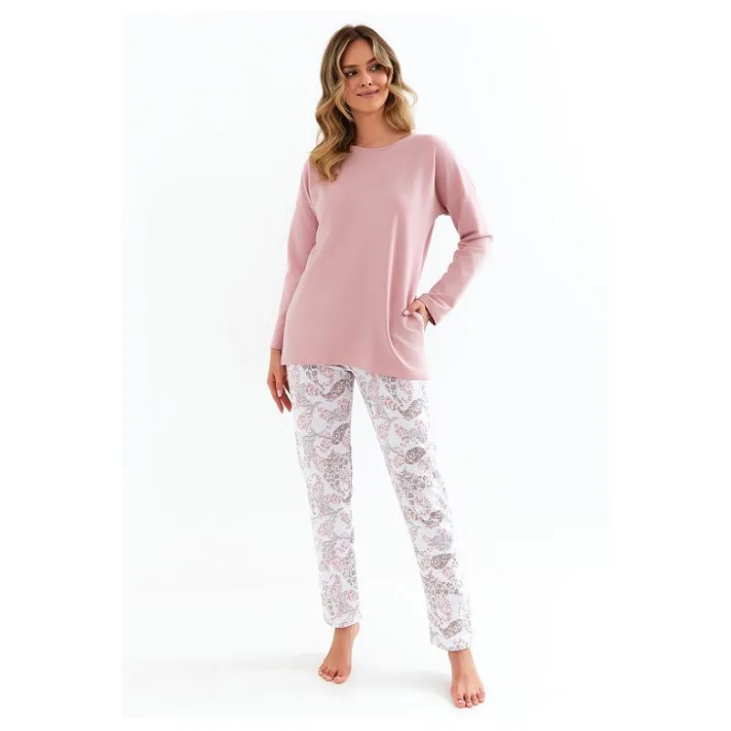 Dámske zateplené pyžamo Arabela ružové M