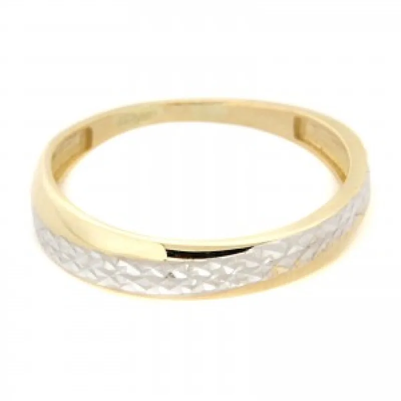 Zlatý prsteň z kombinovaného zlata KA TS431, 56, 1.85 g