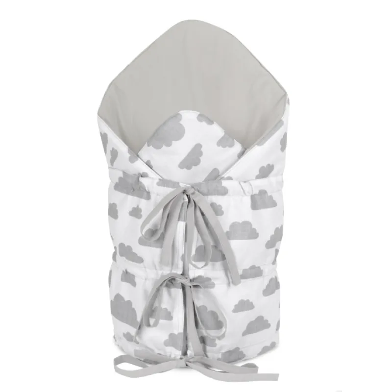 Bellatex Dětská zavinovačka, Mráček šedá, bílá - 75x75 cm