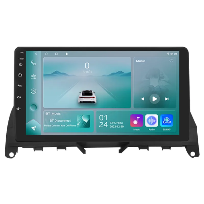 HIZPO KXBZW20491 Autorádio 9" Android 13 pro Mercedes-Benz C W204 Model: P9002CP (2+32GB) CHR282