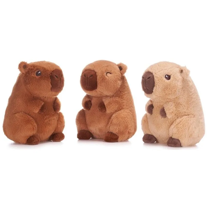 Teddies Kapybara plyšová 22cm 3 farby 0m+