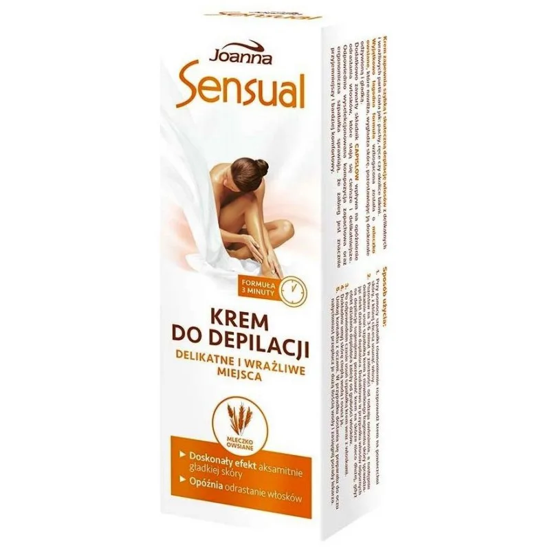 JOANNA Sensual DELICATE Oat Milk Cream - Depilačný krém pre Jamno a citlivé miesta 100g