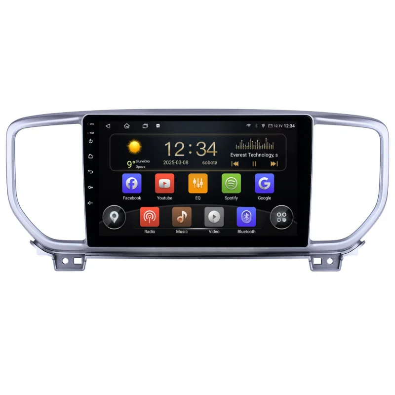 Isudar 2DIN autorádio T75-IEV98 Android, Kia Sportage 4 KX5 T75-UN08M/A7151