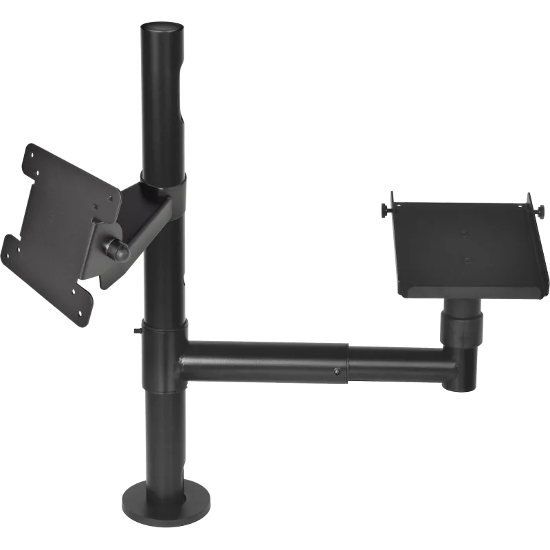 Virtuos Pole - Sestava - stojan 500 mm s prodluž. ramenem a držáky VESA a pokladní tiskárny EAX2055