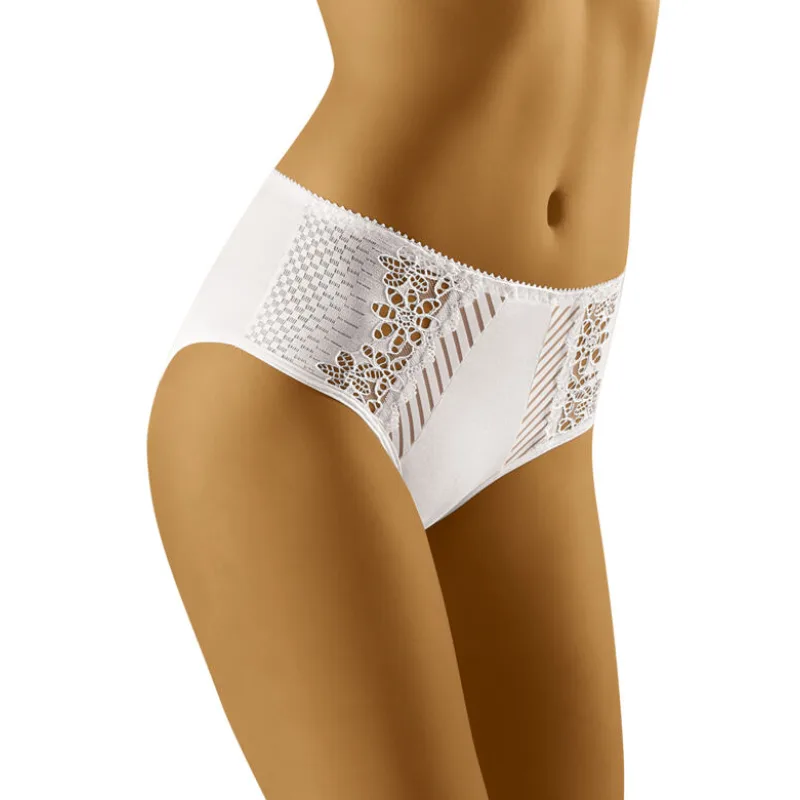 Dámske nohavičky s vyšším pásom Eco-RI biele XL