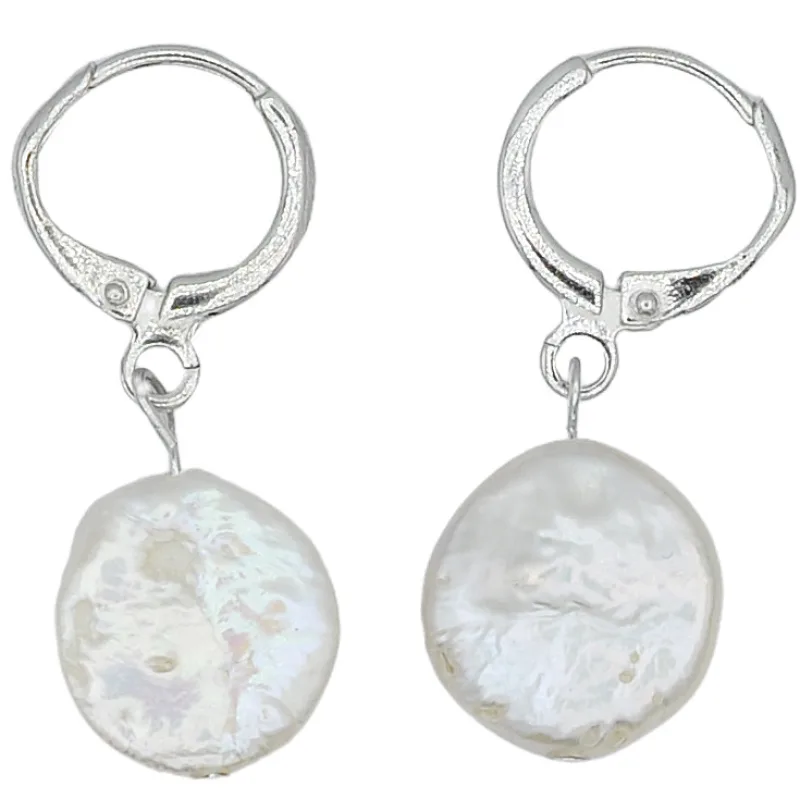 Strieborné náušnice s perlou BENETO PAGUC3111P-W