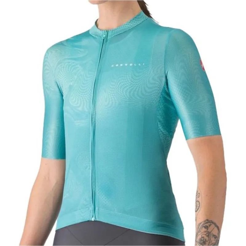 Cyklistický dres dámský Castelli Fantasia pool blue