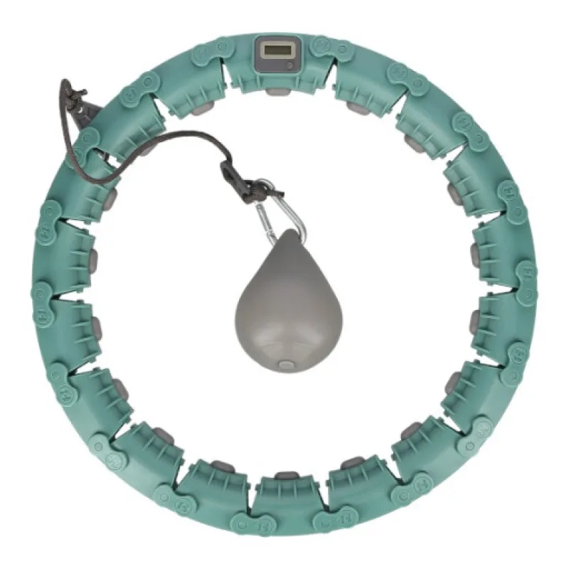 Masážní hula hoop Home FH03 se závažím a počítadlem, zelená