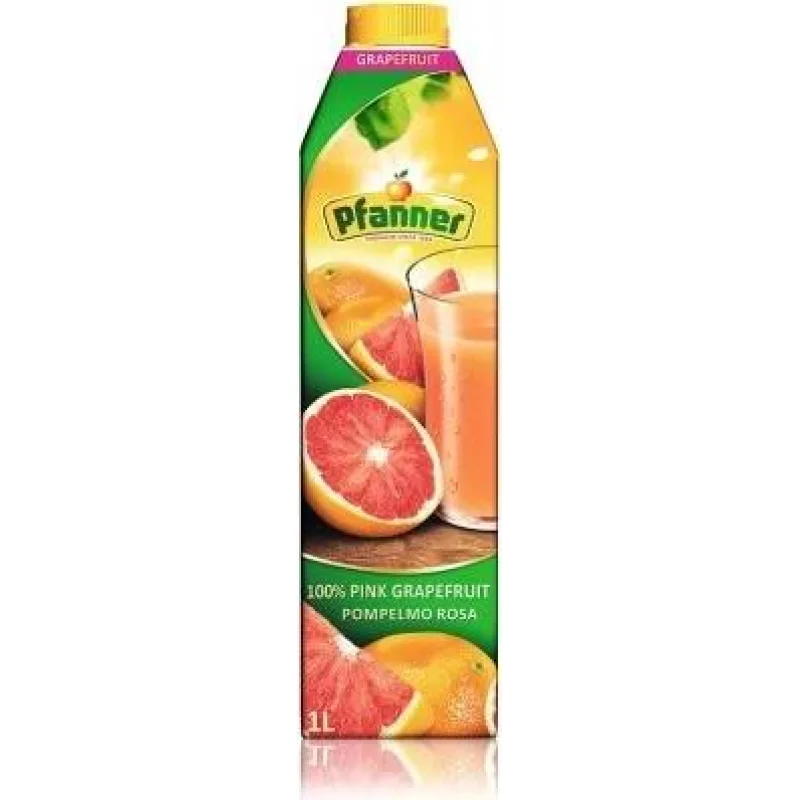 Pfanner Ružový grapefruit 100% 1l