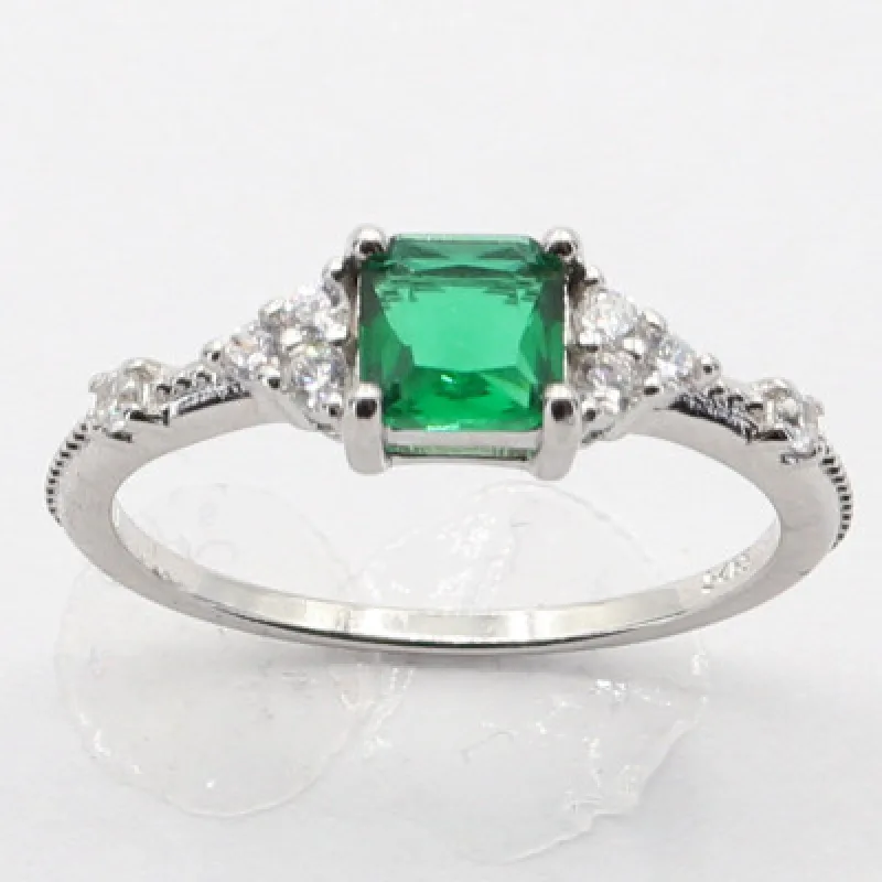 Strieborný prsteň s kameňom KA R3338, 52