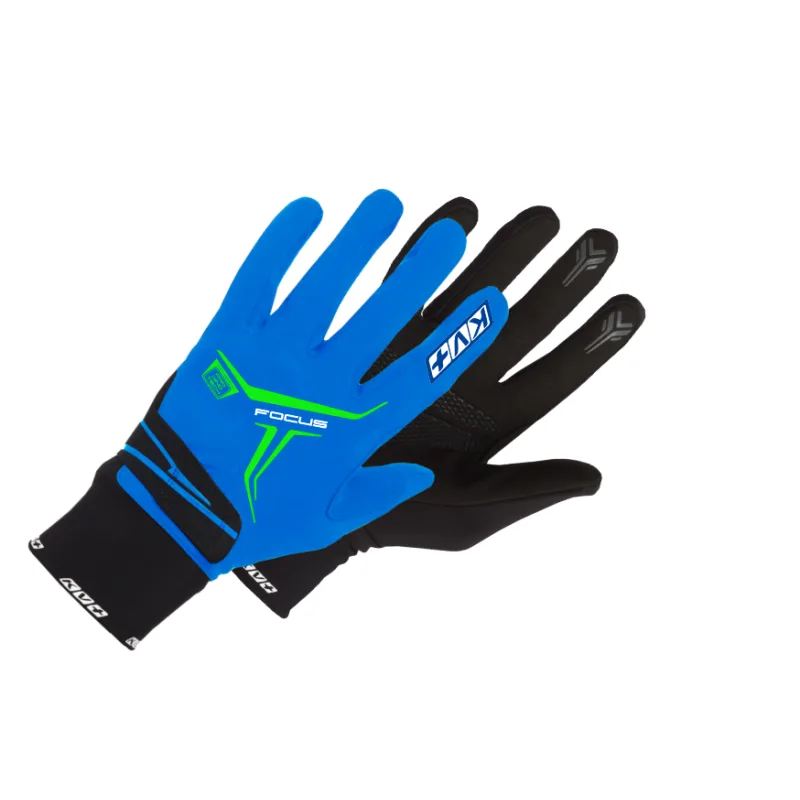 Běžecké rukavice KV+ Focus 9G07.2 Blue/white 2019/20