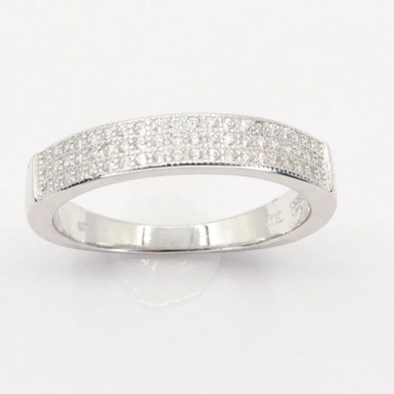 Strieborný prsteň s kameňom KA R3859, 55