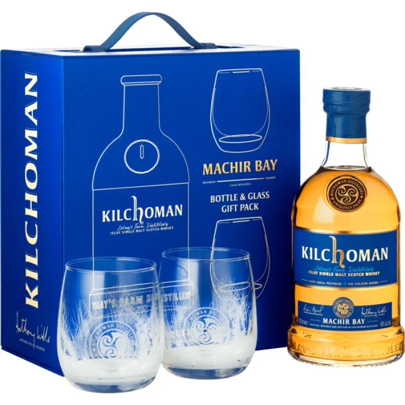 Kilchoman Machir Bay + 2 poháre 46% 0,7l