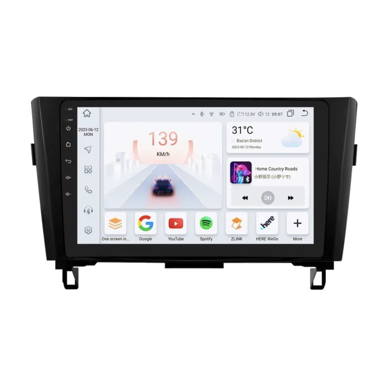 HIZPO KXXTRAIL101001 Autorádio 10,1" Android pro Nissan X-Trail 3, Qashqai 2 Varianta: Napájecí kabel Typu A/B, Model: S101006 (6+64GB) CHR1809_TYP