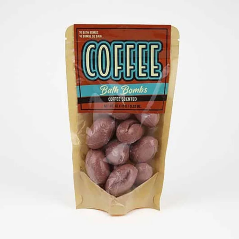 Gift Republic Šumivé koule do koupele, Kávová zrna, sada 10 ks