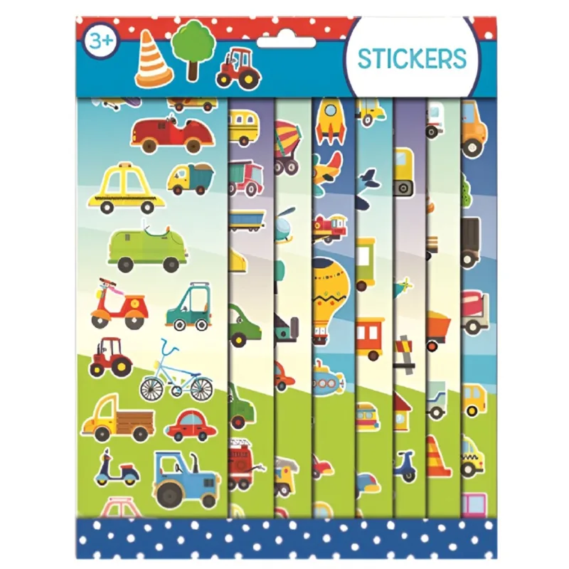 Rappa Sada samolepek dopravní prostředky 8 listů