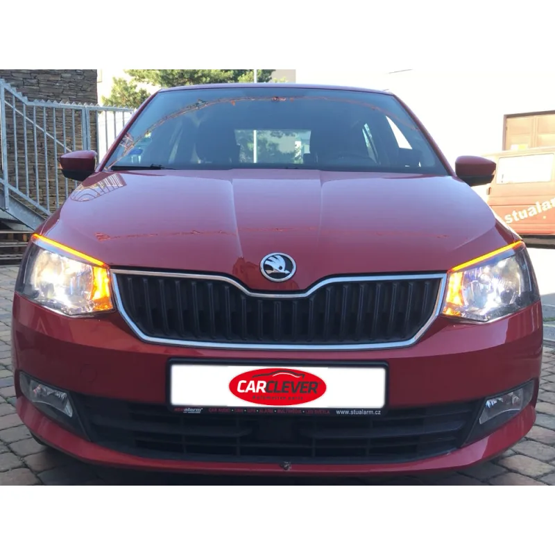 LED pásek, dynamické blinkry, oranžová, 45 cm 96un02