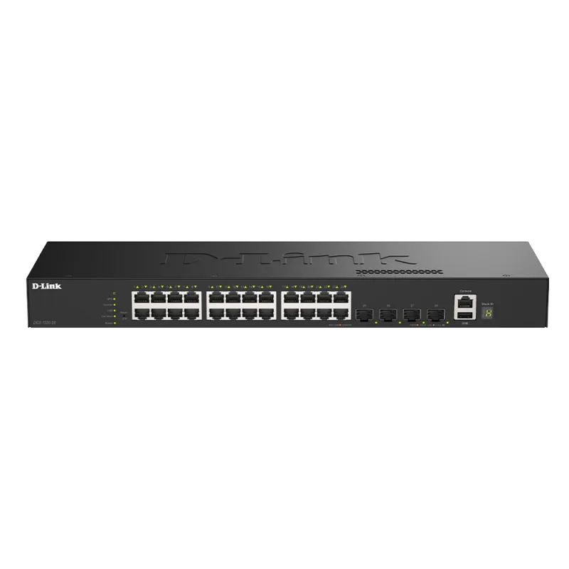 D-Link DGS-1530-28/E 24 Ports GE + 4 Ports 10G SFP+ Smart Managed Switch DGS-1530-28/E