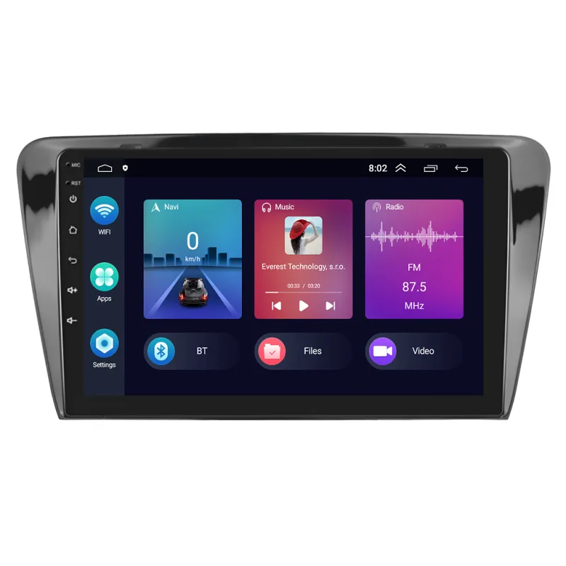 Podofo 2DIN autorádio PEV06 Android, Škoda Octavia III B076