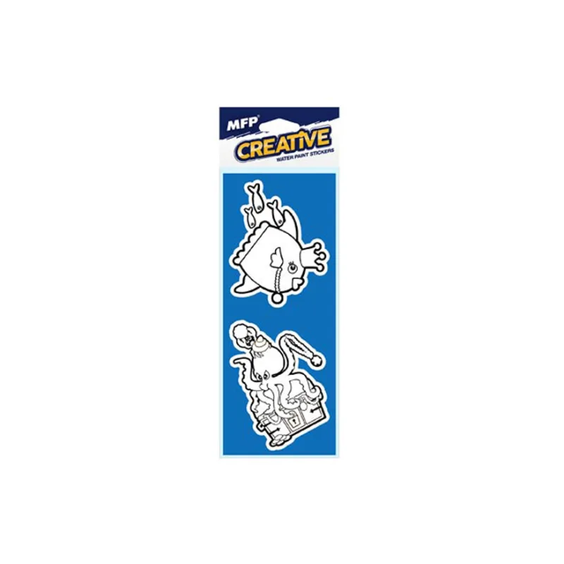 MFP Rappa Maľovanie na vodu - 2ks penových nálepiek mix motívov