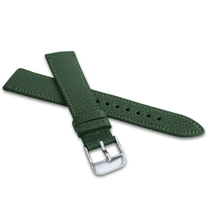 Zelený prešívaný remienok MEDITERRA z luxusnej kože TOP GRAIN - 22 LAVVU LSADG22