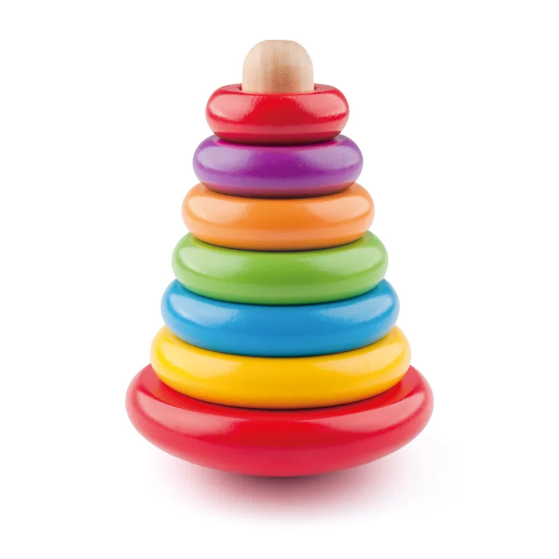 Woody Skladacia pyramída farebná - káča