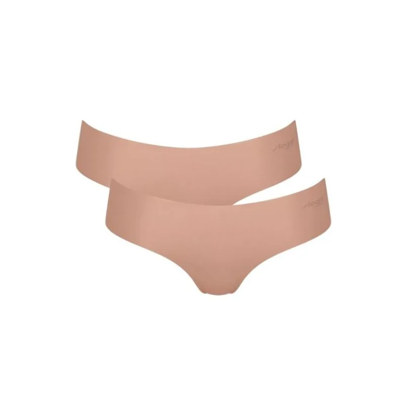 2 pack Bezšvové nohavičky Sloggi Zero Microfibre Hipster béžové L