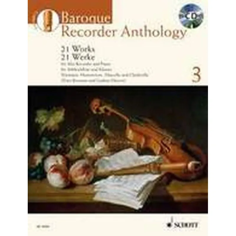 Schott Music Baroque Recorder Anthology 3 + CD (treble)