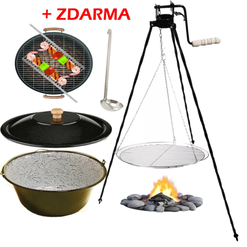 Kotlík 13 L smaltovaný rošt perfect home stojan pokrievka