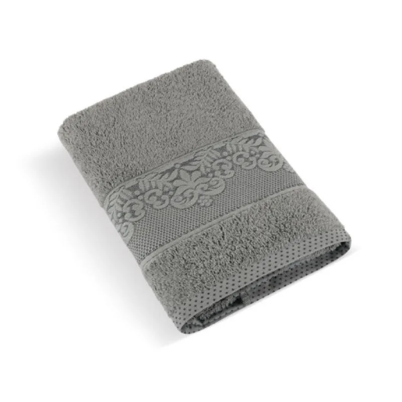 Bellatex Froté osuška kolekce Orchidea, tmavě šedá - 70x140 cm