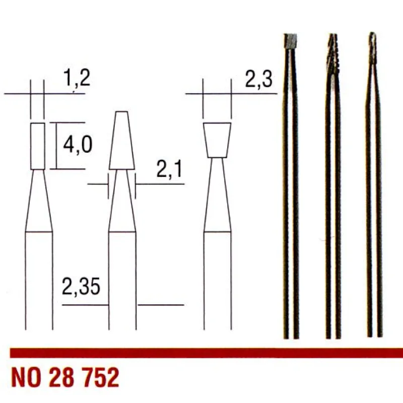 Tvrdokovové frézy sada PROXXON 28752