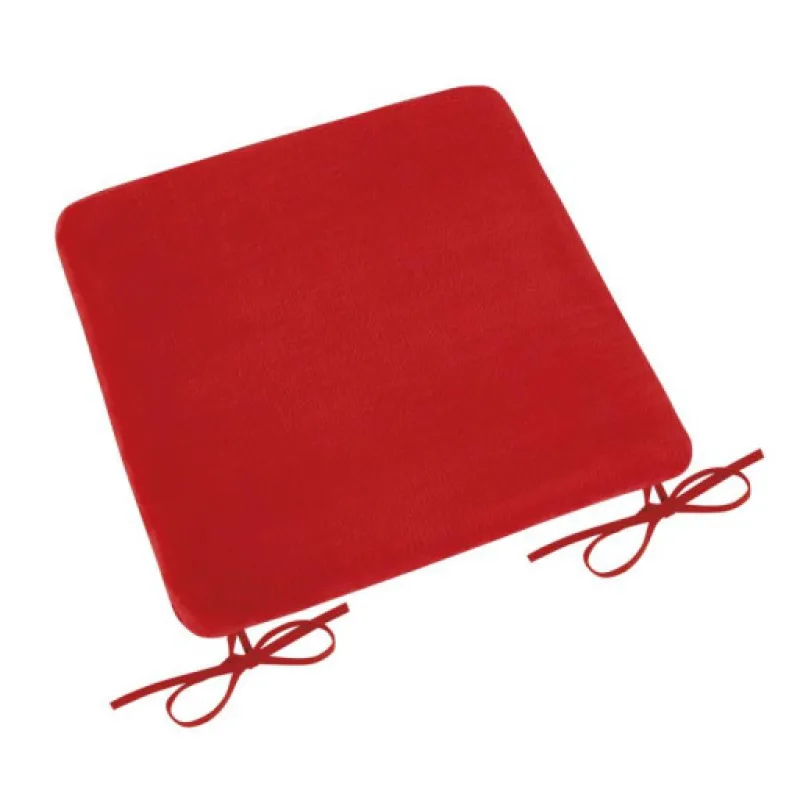 Bellatex Sedák hladký Korall micro, červená - 40x40 cm