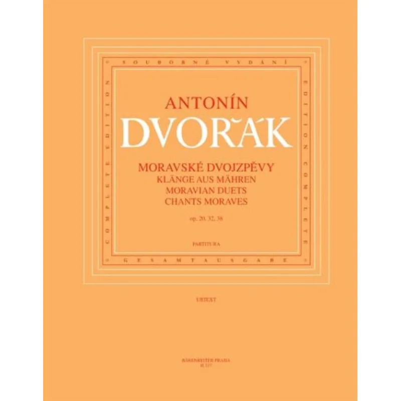 Bärenreiter Moravské dvojzpěvy op. 20, 32, 38