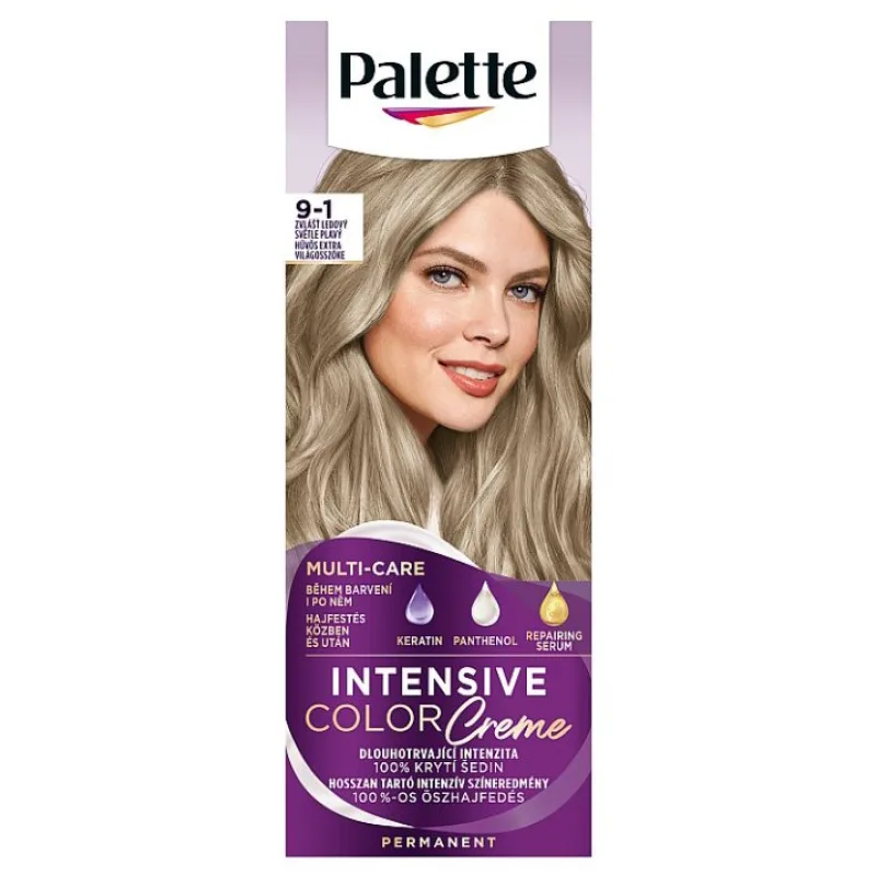 SCHWARZKOPF Palette 9-1 Intensive Color Creme - farba na vlasy - Zvlášť ľadová svetlo plavá