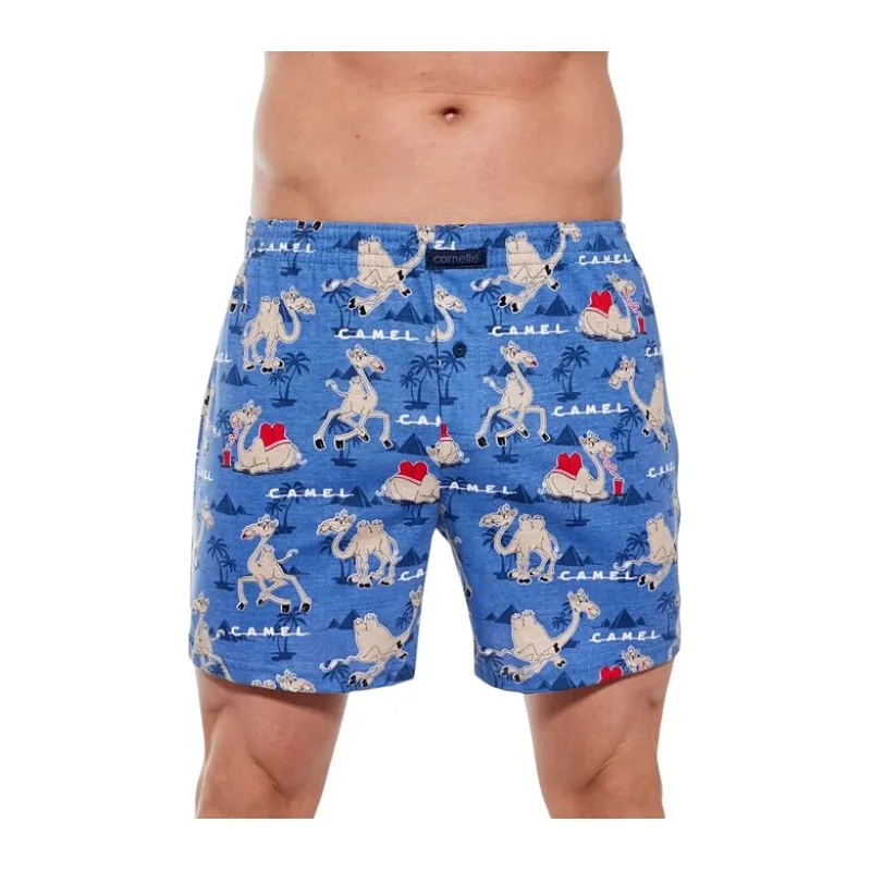 Pánske trenírky Classic 1154 modré s ťavami S